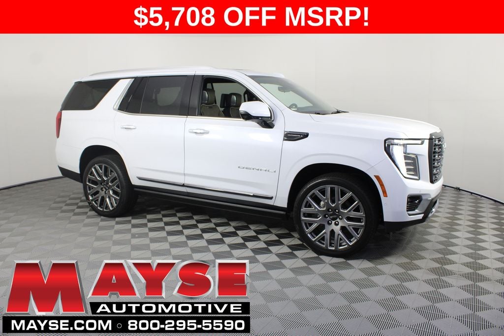 2026 GMC Yukon Denali Ultimate in After Midnight Metallic — front three-quarter view