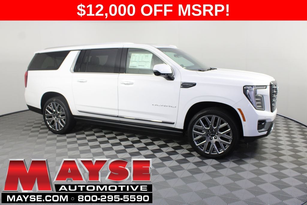 2026 GMC Yukon XL Denali Ultimate in After Midnight Metallic — front three-quarter view