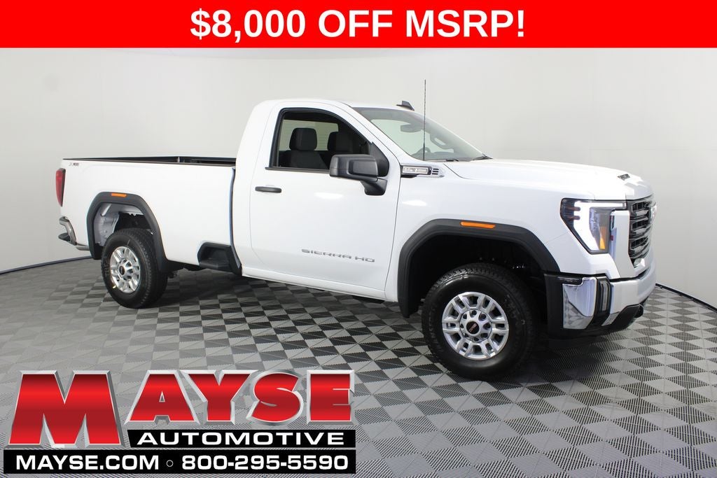 2026 GMC Sierra 2500HD Pro in Summit White — front three-quarter view