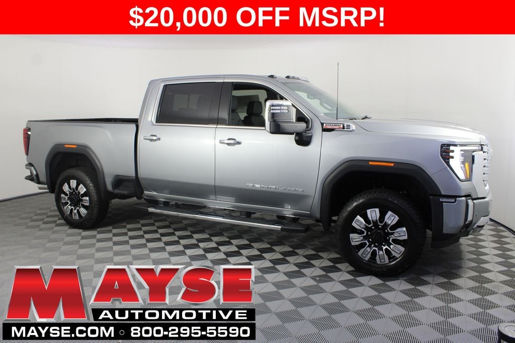 2026 GMC Sierra 2500HD Denali in Sterling Metallic — front three-quarter view
