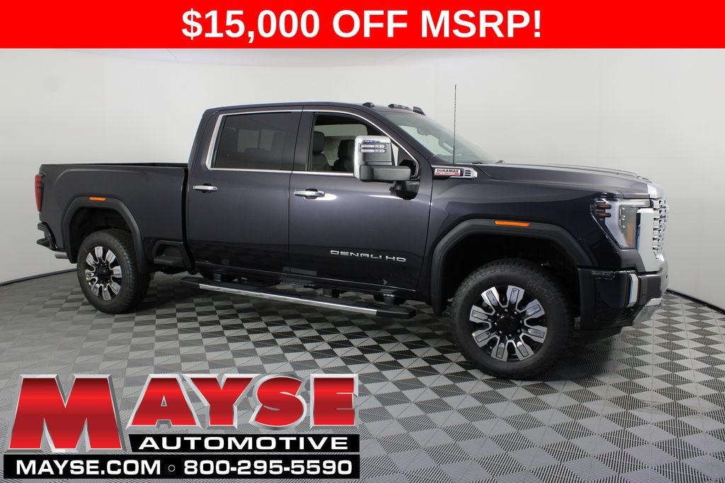 2026 GMC Sierra 2500HD Denali in Titanium Rush Metallic — front three-quarter view