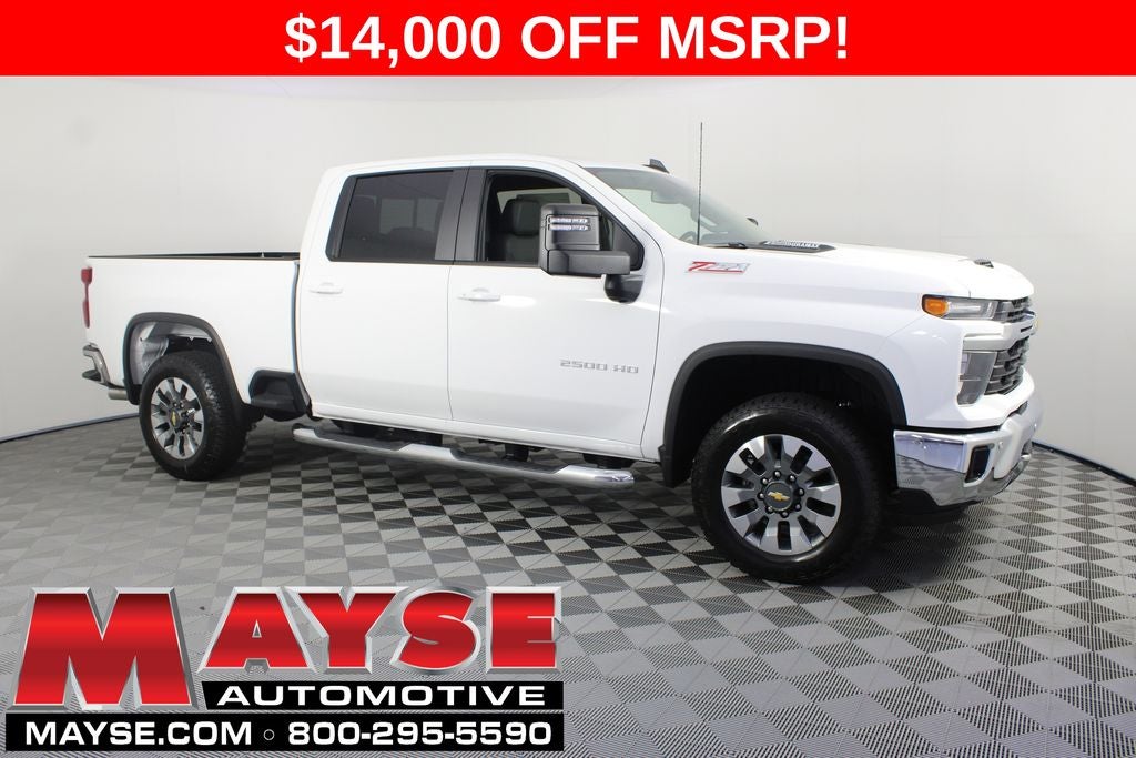 2026 Chevrolet Silverado 2500HD LT in Summit White — front three-quarter view