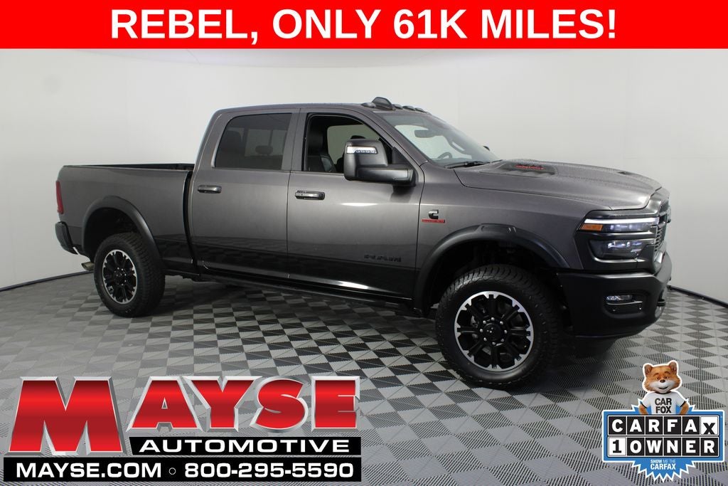 2025 RAM 2500 Rebel in Granite Crystal Metallic Clearcoat — front three-quarter view
