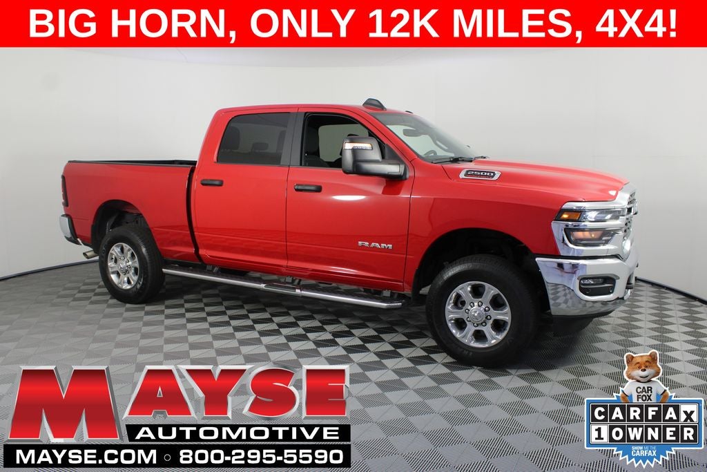 2026 RAM 2500 Big Horn in Flame Red Clearcoat — front three-quarter view