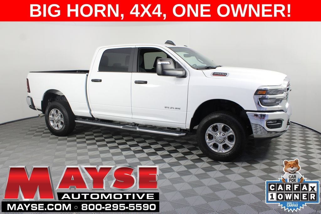 2026 RAM 2500 Big Horn in Bright White Clearcoat — front three-quarter view