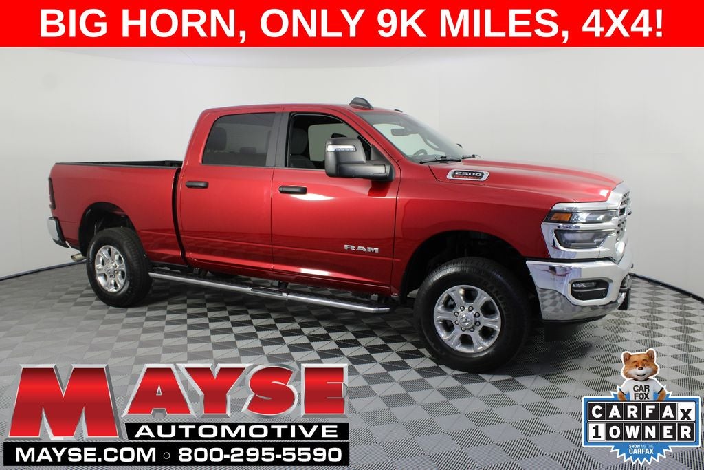 2026 RAM 2500 Big Horn in Molten Red Pearlcoat — front three-quarter view
